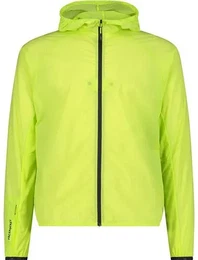 Herren Regenjacke MAN JACKET FIX HOOD, LIME, 48