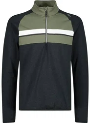 CMP Rollkragenshirt MAN SWEAT nero mel.