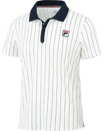 Herren Polo Polo Stripes Bjrn, white alyssum / comb., 50