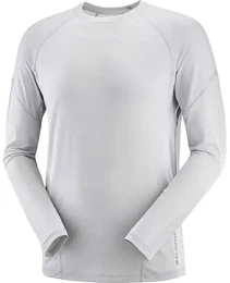 Herren T-Shirt CROSS RUN LS TEE M Gray, Gray Violet/, S