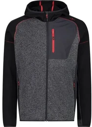 Herren Kapuzensweat MAN JACKET FIX HOOD, GREY-ANTRACITE-NERO, 56