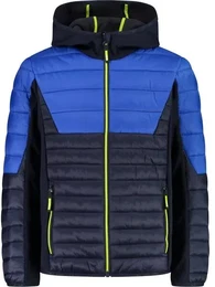 Kinder Jacke KID HYBRID JACKET FIX HOOD, ROYAL, 176
