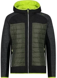 Herren Kapuzensweat MAN JACKET FIX HOOD, PIOMBO MEL., 52