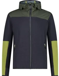 Herren Kapuzensweat MAN HYBRID JACKET FIX HOOD, ANTRACITE, 46