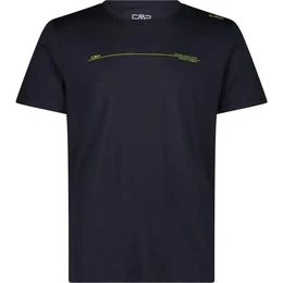 Herren Shirt MAN T-SHIRT, B. BLUE MEL-LIME, 56