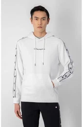 Herren Kapuzensweat Hooded Sweatshirt, WHT, L
