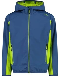 Kinder Funktionsjacke, DUSTY BLUE-LIMEGREEN, 140