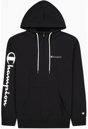 Herren Kapuzensweat Hooded Half Zip, NBK, S
