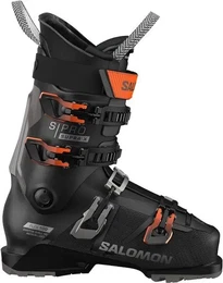 Herren Ski-Schuhe ALP. BOOTS S/PRO SUPRA, Black/Dark Grey Met./Orange Tiger, 25