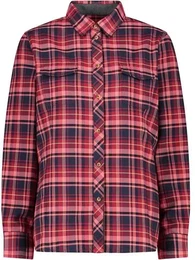 Damen Hemd WOMAN SHIRT, B.BLUE-RED WINE-DESERT ROSE, 40