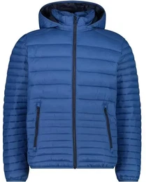 Herren Jacke MAN JACKET SNAPS HOOD, BLUESTONE, 48