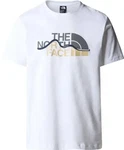 THE NORTH FACE T-Shirt M SS MOUNTAIN LINE weiß
