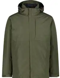 Herren Doppeljacke MAN JACKET ZIP HOOD, OIL GREEN, 56