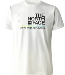 Herren Shirt M FOUNDATION GRAPHIC, GARDENIA WHITE/TNF BLACK, S