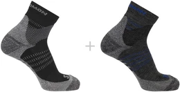 X Ultra Access Quarter x2 Chaussettes - Gris/argent - S