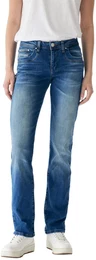 Damen Jeans VILMA Bootcut Bootcut Blau 50670 Normaler Bund Reiverschluss W 29 L 34