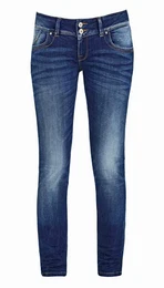 Damen Jeans Molly Slim Fit Slim Fit Blau Tiefer Bund Reiverschluss W 33 L 32