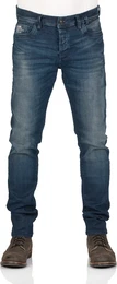 Herren Jeans Servando XD Tapered Fit Alroy Wash Normaler Bund Knopfleiste W 34 L 34
