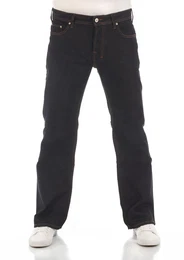 Herren Jeans TINMAN Bootcut Blauless Wash 2324 Tiefer Bund Knopfleiste W 38 L 34