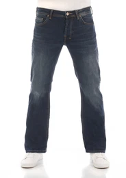 Herren Jeans TINMAN Bootcut Blau 51114 Tiefer Bund Knopfleiste W 31 L 30
