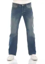 Herren Jeans TINMAN Bootcut Giotto Wash 2426 Tiefer Bund Knopfleiste W 32 L 36