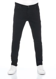 Herren Jeans Smarty Skinny Fit Schwarz 200 Tiefer Bund Reiverschluss W 28 L 32