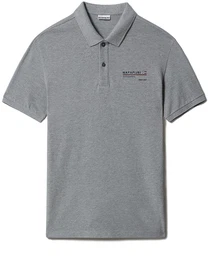 Herren Poloshirt EAEL Regular Fit Med Grau Mel 1601 M