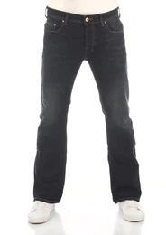 Herren Jeans TINMAN Bootcut Blau 50381 Tiefer Bund Knopfleiste W 40 L 30