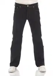 Herren Jeans TINMAN Bootcut Blauless Wash 2324 Tiefer Bund Knopfleiste W 48 L 34