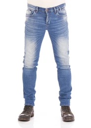 Herren Jeans Servando XD Tapered Fit Cletus Wash Normaler Bund Knopfleiste W 28 L 30