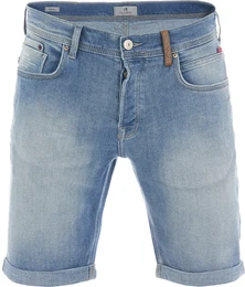 Jeans Shorts Herren Stretch Kurz Slim Fit Corvin Slim Fit Gino Undamaged Wash Normaler Bund Knopfleiste 3XL