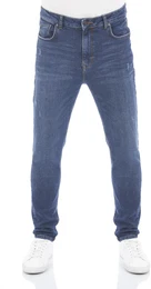 Herren Jeans ALESSIO- Slim Carrot Fit Slim Carrot Fit Magne Safe Wash 53944 Normaler Bund Reiverschluss W 30 L 34