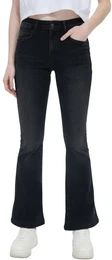 Damen Jeans NOVI Flared 15193-55201 Oriane Wash Hoher Bund Reiverschluss W 29 L 30