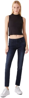 LTB Damen Jeans Nicole Skinny Fit Used Look