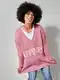 Pulovr s nápisem Angel of Style Pink
