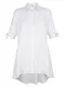 Košilová halenka v stupňovitém vypracování Alba Moda Bílá