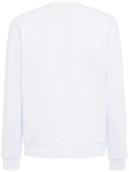 Sweatshirt Aus Baumwolljersey Mit Logodruck Weiß