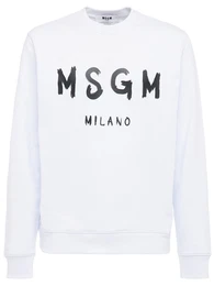 Sweatshirt Aus Baumwolljersey Mit Logodruck