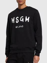 Sweatshirt Aus Baumwolljersey Mit Logodruck Schwarz