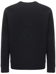 Sweatshirt Aus Baumwolljersey Mit Logodruck Schwarz