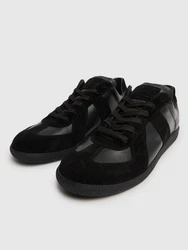 Sneakers Aus Leder Und Wildleder replica Schwarz