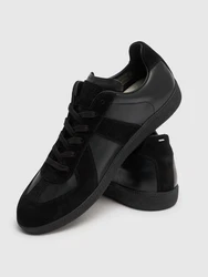 Sneakers Aus Leder Und Wildleder replica Schwarz