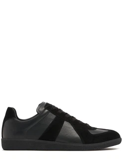 Sneakers Aus Leder Und Wildleder replica Schwarz