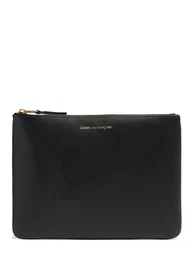 Pouch Aus Leder Mit Logo