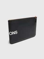Maxi Lederpouch Mit Logo 