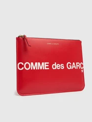 Maxi Lederpouch Mit Logo 