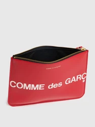Maxi Lederpouch Mit Logo 