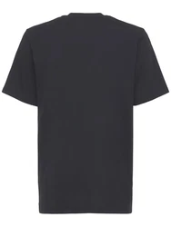 T-Shirt Aus Baumwolljersey Mit Logodruck Schwarz