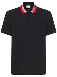 Polohemd Aus Baumwollpiqu Mit Edney-logodruck