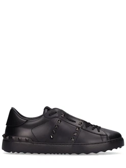 Ledersneakers Mitnieten Open